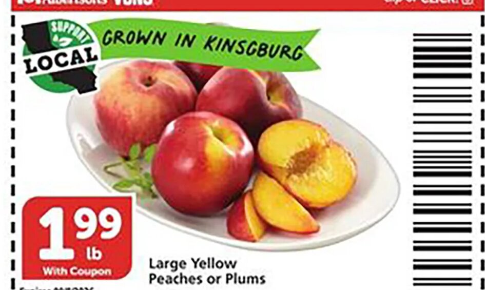 Large Yellow Peaches or Plums