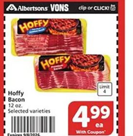 Hoffy Bacon at Vons