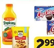 Tropicana Orange Juice or Nestle Cookie Dough