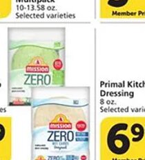 Mission Net Zero Carb Tortillas at Vons