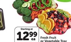 Fresh Fruit or Vegetable Tray