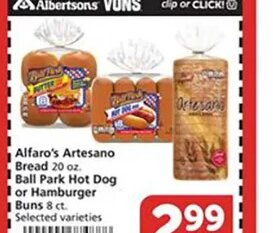 Alfaro's Artesano Bread at Vons