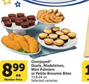 Overjoyed Duets, Mini Palmiers or Petite Brownie Bites