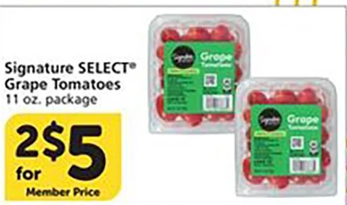 Signature SELECT Grape Tomatoes at Vons