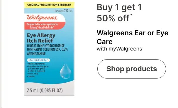 Walgreens Ear or Eye Care