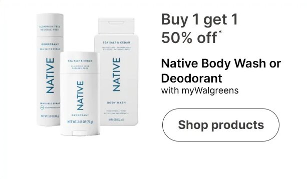 Native Body Wash or Deodorant