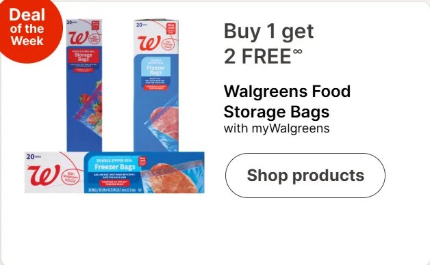 Walgreens Food Storage Bags