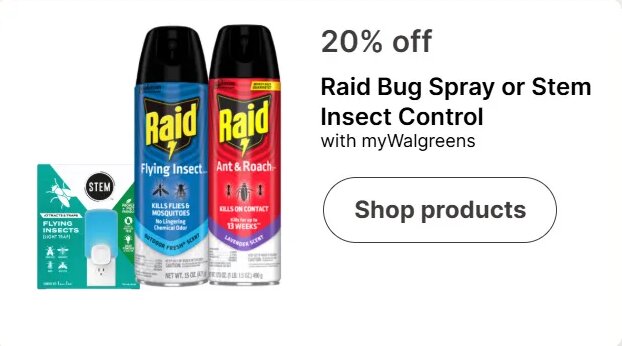Raid Bug Spray or Stem Insect Control