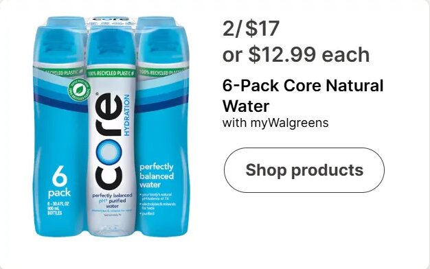 6-Pack Core Natural Water