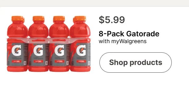 8-Pack Gatorade at Walgreens