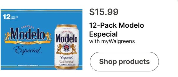 12-Pack Modelo Especial at Walgreens