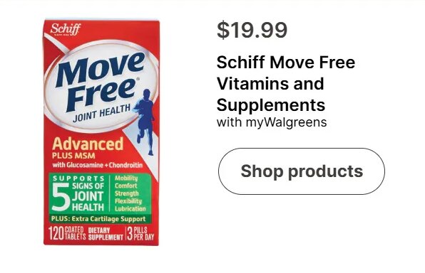 Schiff Move Free Vitamins and Supplements