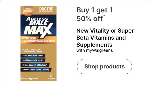 New Vitality or Super Beta Vitamins and Supplements
