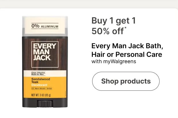 Every Man Jack Bath, Hair or Personal Care