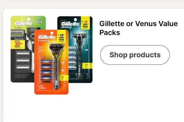 Gillette or Venus Value Packs