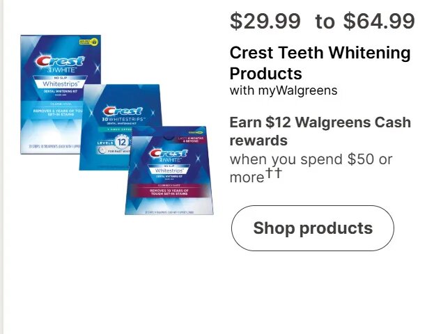 Crest Teeth Whitening Products