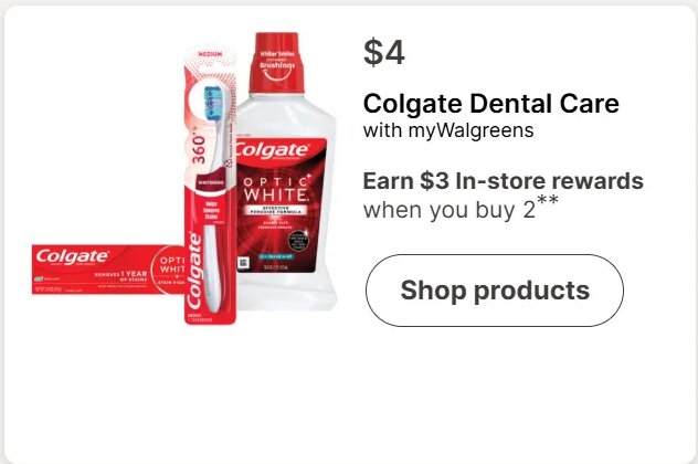 Colgate Dental Care at Walgreens