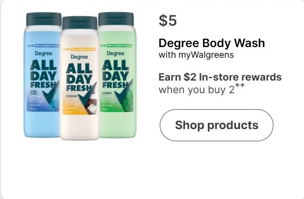 Degree Body Wash