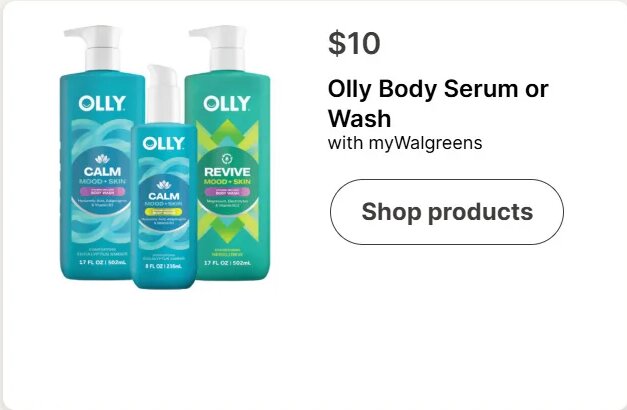 Olly Body Serum or Wash