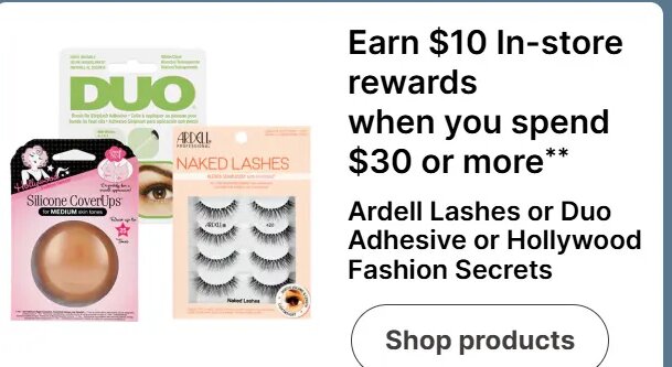 Ardell Lashes or Duo Adhesive or Hollywood Fashion Secrets