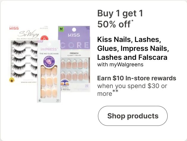 Kiss Nails, Lashes, Glues, Impress Nails, Lashes and Falscara