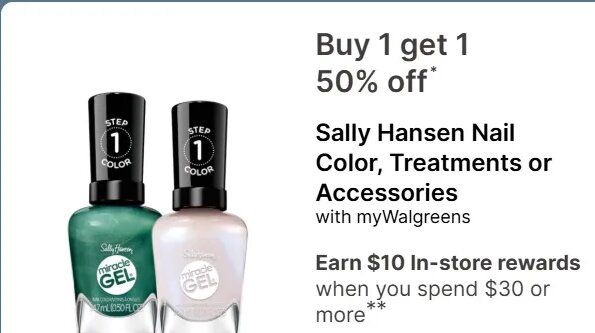 Sally Hansen Nail Color, Treatments or Accessories