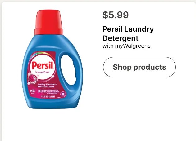 Persil Laundry Detergent at Walgreens
