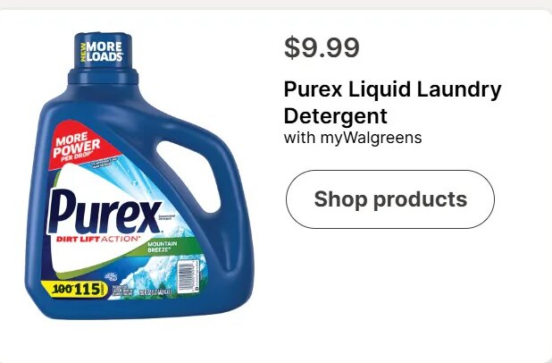 Purex Liquid Laundry Detergent at Walgreens