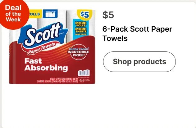 6-Pack Scott Paper Towels at Walgreens