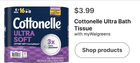 Cottonelle Ultra Bath Tissue at Walgreens