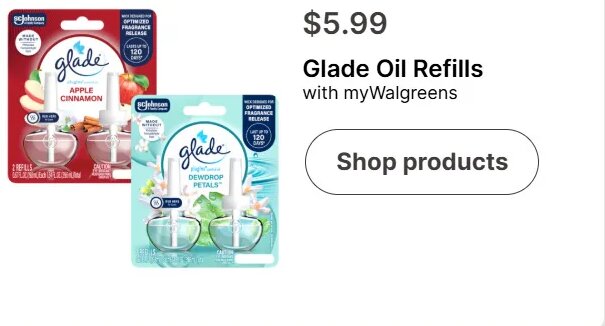 Glade Oil Refills