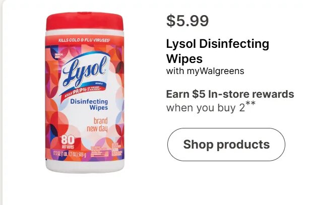Lysol Disinfecting Wipes