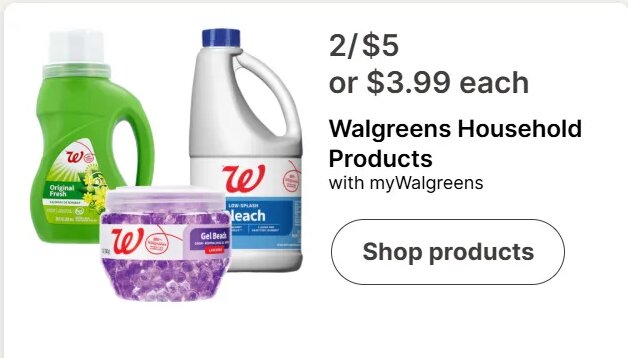 Walgreens Household Products