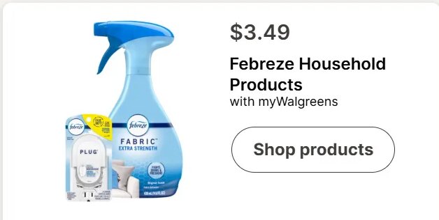 Febreze Household Products at Walgreens