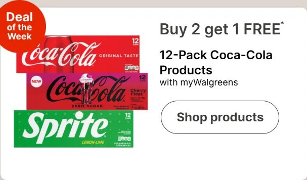 12-Pack Coca-Cola Products