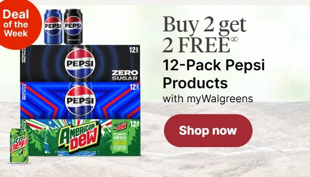 12-Pack Pepsi Products