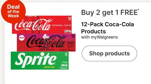 12-Pack Coca-Cola Products