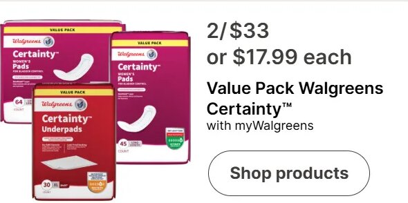 Value Pack Walgreens Certainty™