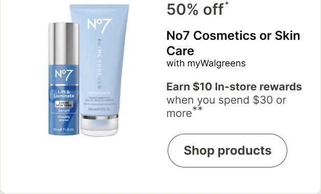 No7 Cosmetics or Skin Care