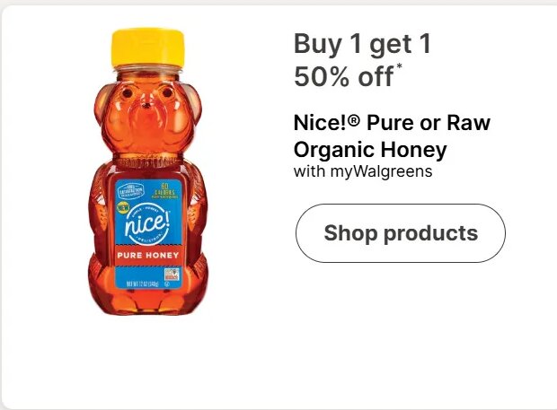 Nice! Pure or Raw Organic Honey