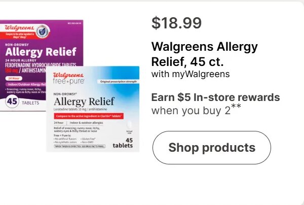 Walgreens Allergy Relief