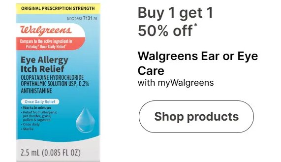 Walgreens Ear or Eye Care