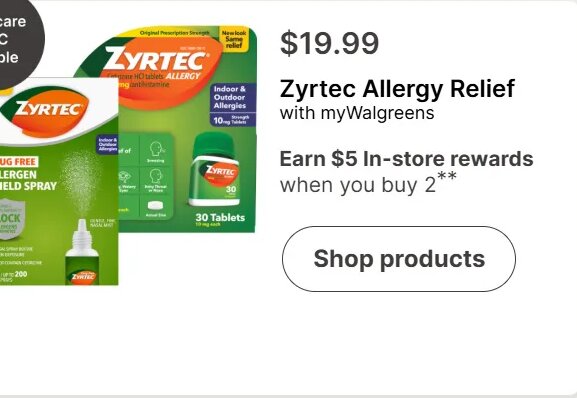 Zyrtec Allergy Relief