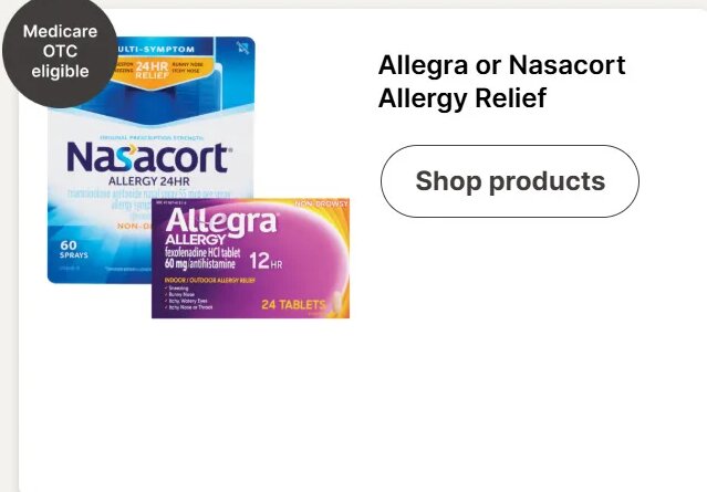 Allegra or Nasacort Allergy Relief