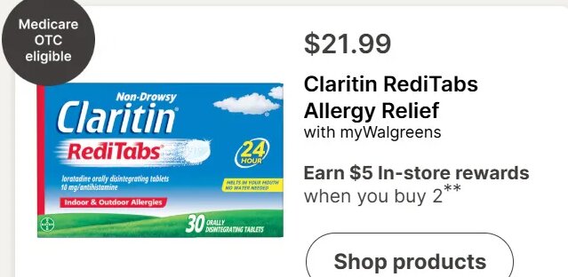 Claritin RediTabs Allergy Relief