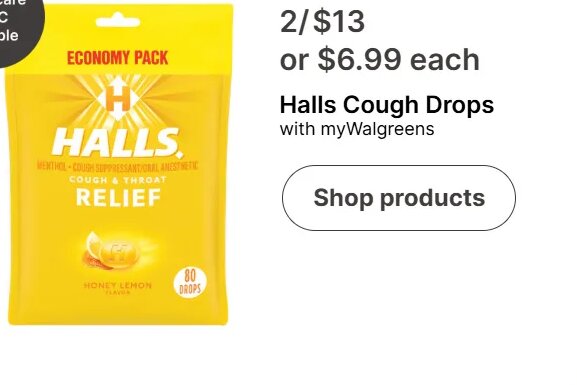 Halls Cough Drops