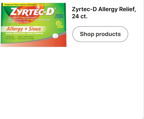 Zyrtec-D Allergy Relief