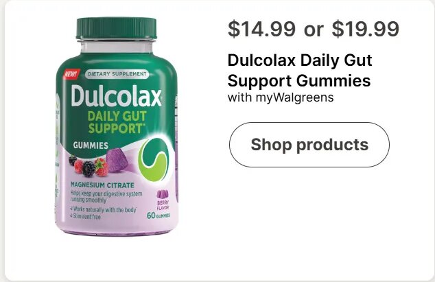 Dulcolax Daily Gut Support Gummies at Walgreens