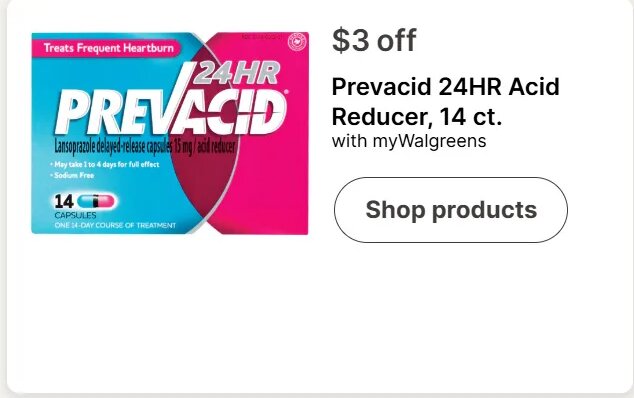 Prevacid 24HR Acid Reducer