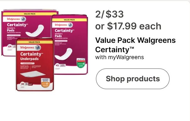 Value Pack Walgreens Certainty